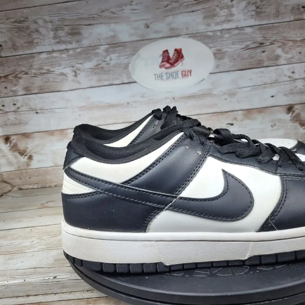 Nike Dunk Low Men's Size 7 Black White Athletic Skateboarding Shoes